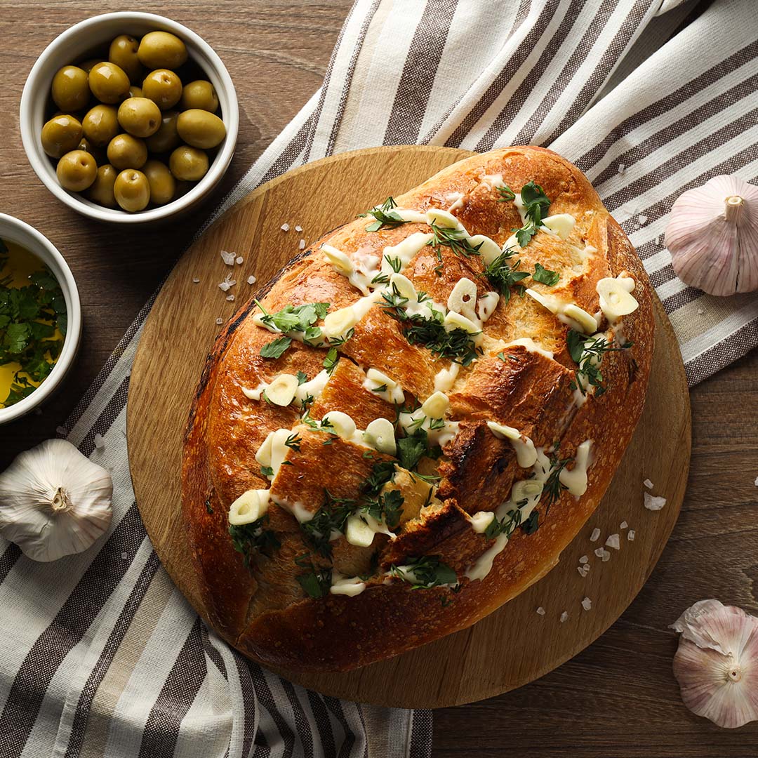 Korean cheese garlic buns