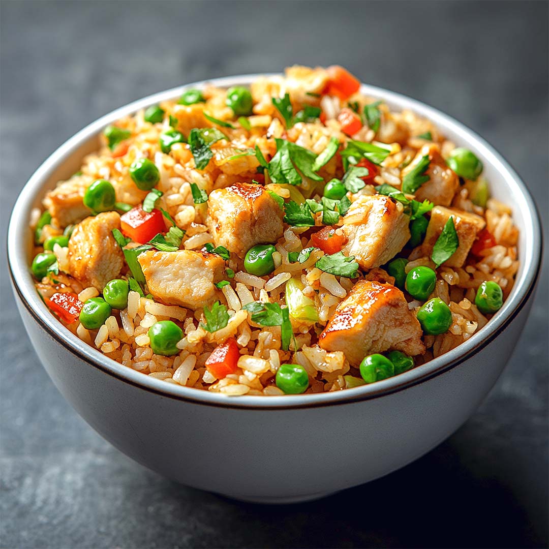 Schezwan paneer rice